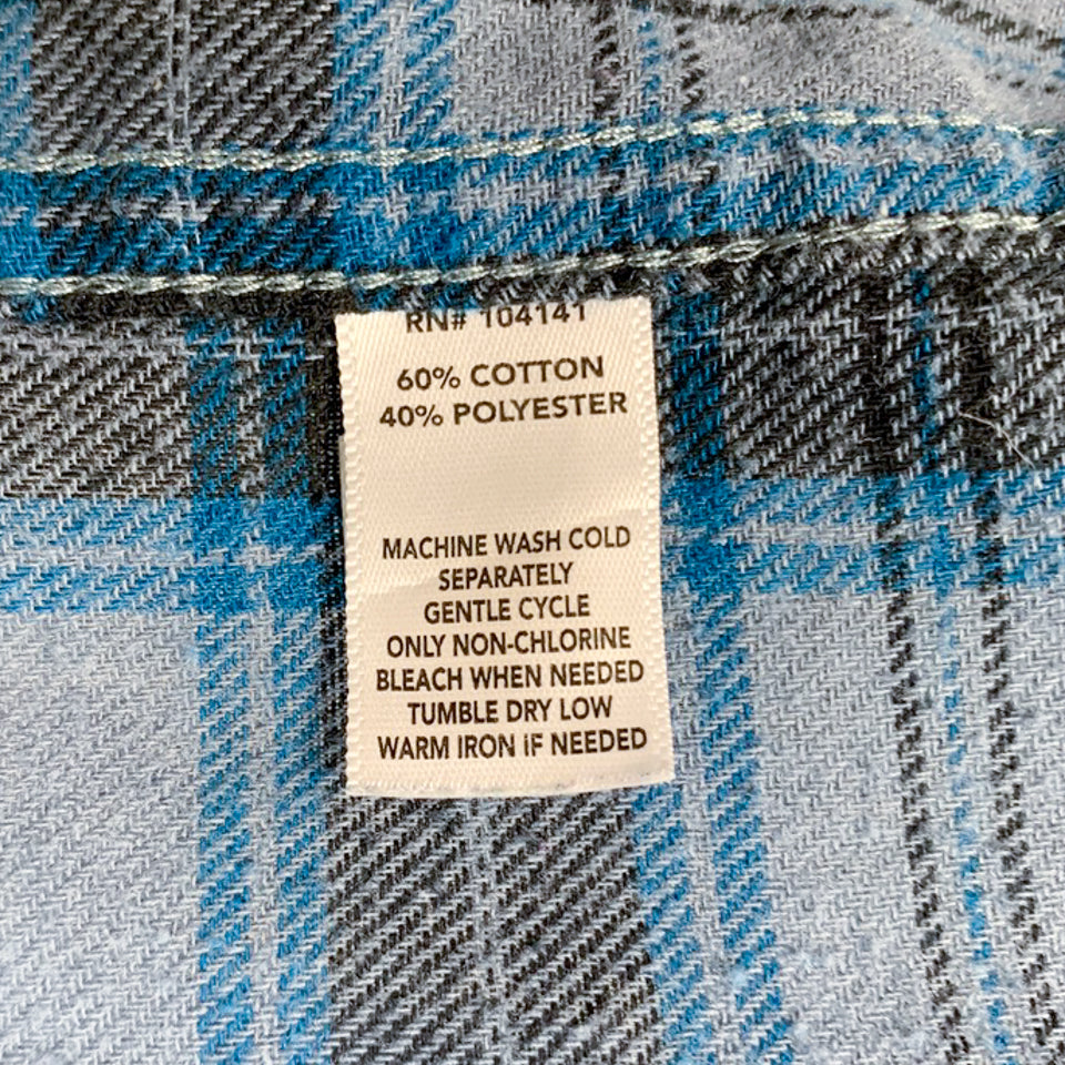 Field&Stream ブルー タータンチェック ネルシャツ