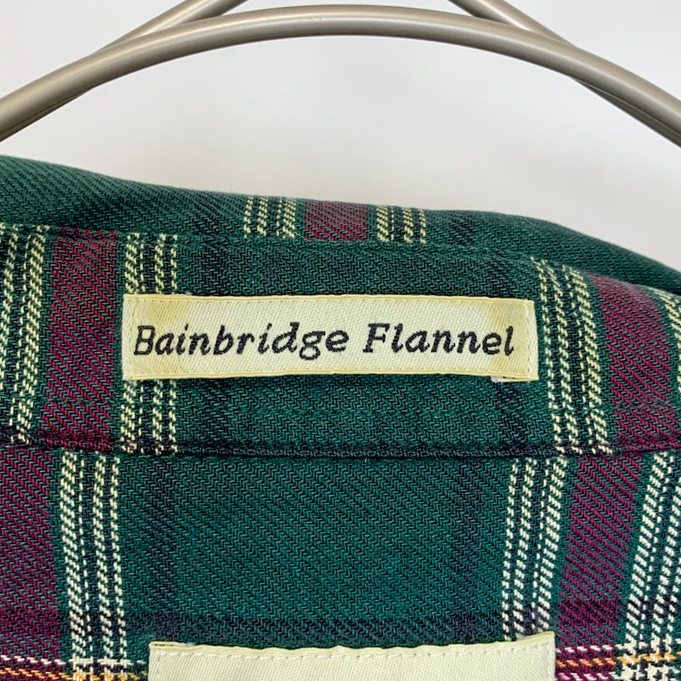 Eddie Bauer グリーン ボタンダウン タータンチェック