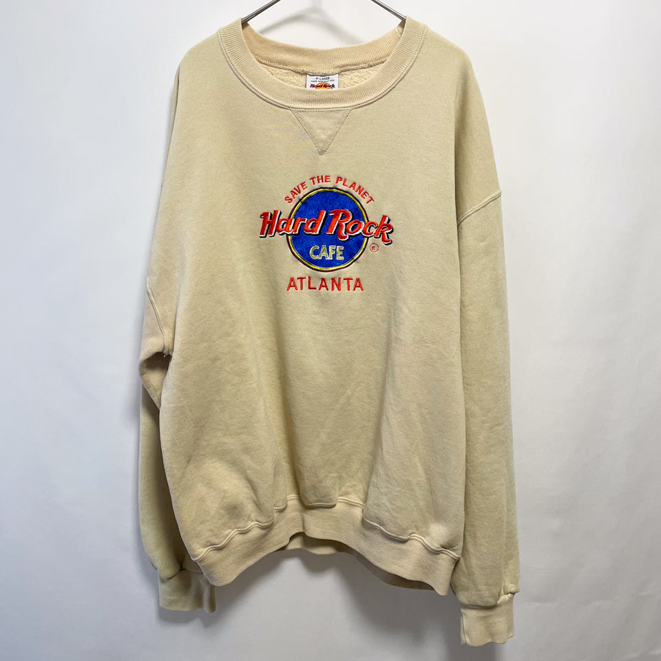Hard Rock Cafe アトランタ 刺繍ロゴ スウェットシャツ トレーナー