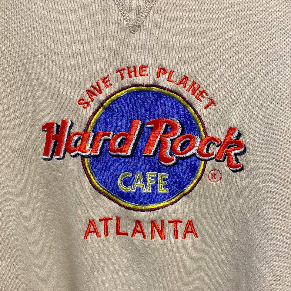 Hard Rock Cafe アトランタ 刺繍ロゴ スウェットシャツ トレーナー