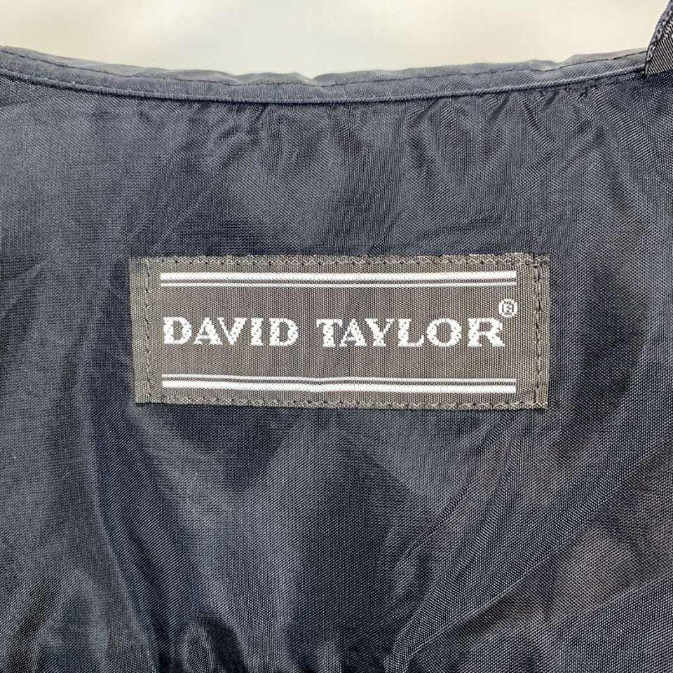 David Taylor ブラック タータンチェック フランネルシャツ