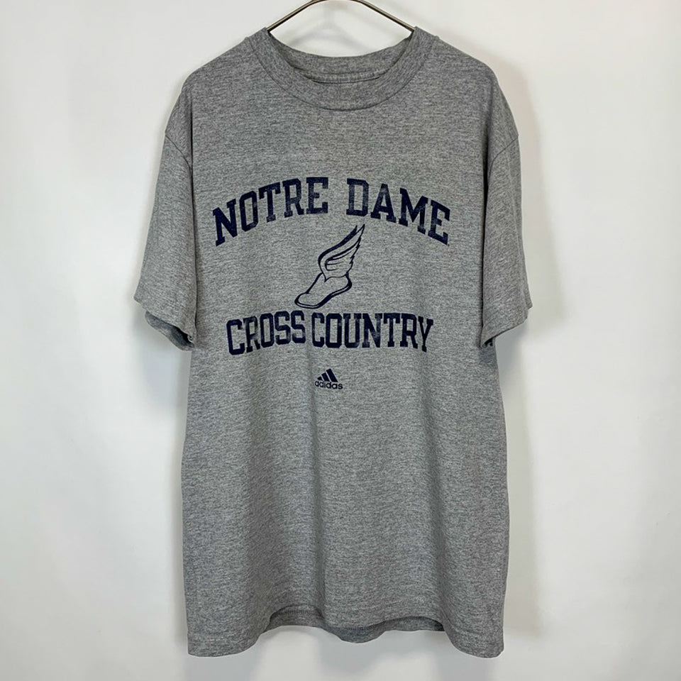 adidas ノートルダム大学 カレッジ クロスカントリー スポーツTシャツ