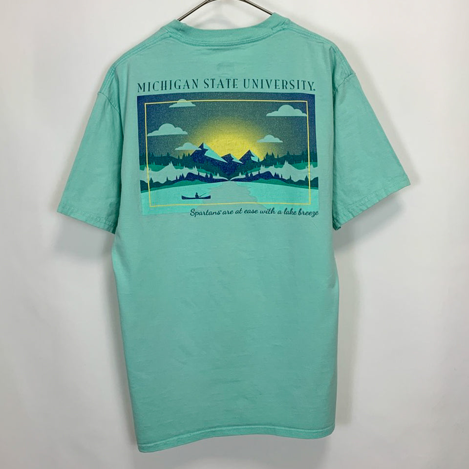 Hanes ミシガン スパルタンズ カレッジTシャツ