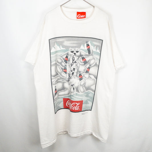 Coca Cola コーラ 90s ポーラーベア アドバタイジングTシャツ