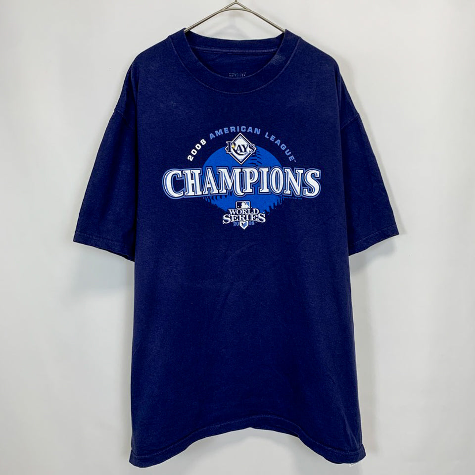 MLB タンパベイ・レイズ 2008 ア・リーグ優勝 スポーツTシャツ